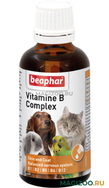 BEAPHAR VITAMINE B COMPLEX – Беафар комплекс витаминов для птиц, грызунов, собак и кошек с витамином В (50 мл)
