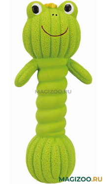 Игрушка для собак Trixie Гантель лягушка с пищалкой 18 см (1 шт)