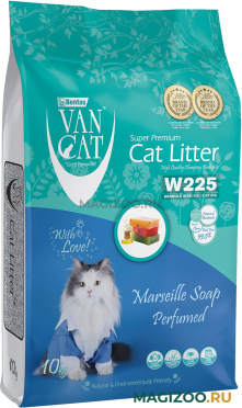 VAN CAT MARSILLA SOAP наполнитель комкующийся для туалета кошек с ароматом марсельского мыла (10 кг)
