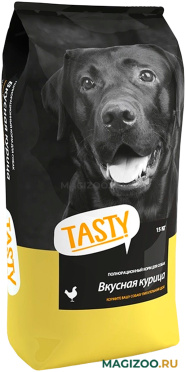 Сухой корм TASTY для взрослых собак всех пород с курицей (15 кг)