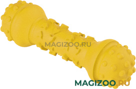 Игрушка для собак Mr.Kranch Гантель дентальная с ароматом сливок желтая 18 см (1 шт)