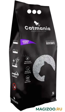 CATMANIA LAVANDER наполнитель комкующийся для туалета кошек с ароматом лаванды (5 л) 