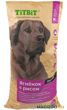 Сухой корм TIT BIT для взрослых собак крупных пород с ягненком и рисом (13 кг)