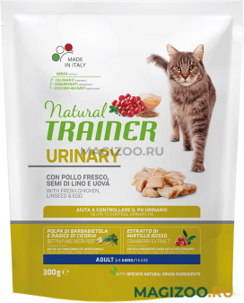 Сухой корм TRAINER NATURAL ADULT CAT URINARY WITH CHICKEN  для взрослых кошек при мочекаменной болезни с курицей (0,3 кг)