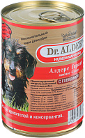 DR. ALDER'S GARANT для взрослых собак рубленое мясо с говядиной  (400 гр)