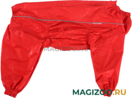 OSSO FASHION дождевик для собак маленьких пород красный для девочек (32-1)