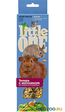 LITTLE ONE - Литл Ван палочки для морских свинок, кроликов и шиншилл с овощами (2 шт)