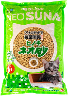 Neo Loo Life Neo Suna наполнитель комкующийся для туалета кошек на основе дробленой древесины кипариса (6 л)