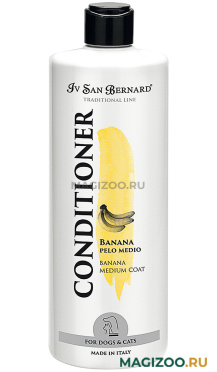 IV SAN BERNARD TRADITIONAL LINE BANANA CONDITIONER кондиционер с ароматом банана для среднешерстных собак и кошек (500 мл)