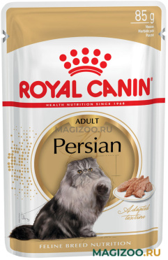 Влажный корм (консервы) ROYAL CANIN PERSIAN ADULT для взрослых персидских кошек паштет пауч (85 гр)