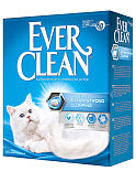 EVER CLEAN EXTRA STRONG CLUMPIN UNSCENTED наполнитель комкующийся для туалета кошек без ароматизатора голубая полоска (6 л) 