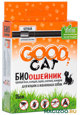 Ошейник антипаразитарный Good Cat от блох и клещей для кошек черный 35 см (1 шт)