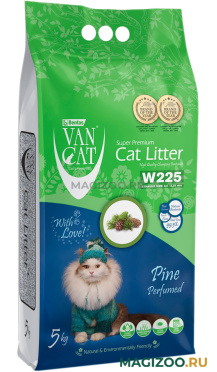 VAN CAT PINE наполнитель комкующийся для туалета кошек с ароматом соснового леса (5 кг)