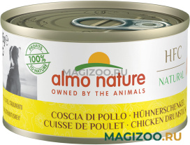 Влажный корм (консервы) ALMO NATURE DOG CLASSIC HFC для взрослых собак с куриными бедрышками (95 гр)