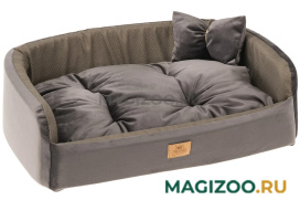 Диван кровать для собак Ferplast Harris 80 коричневый 81 х 55 х 20 см (1 шт)