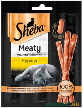 Лакомство Sheba Meaty для кошек мясные палочки с курицей (12 гр)