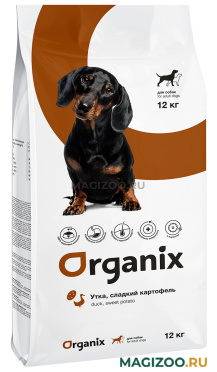 Сухой корм ORGANIX ADULT DOG DUCK & POTATO для взрослых собак с уткой и картофелем (12 кг)