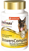UNITABS BREWERSCOMPLEX – Юнитабс витаминно-минеральный комплекс для собак крупных  пород с Q10 и пивными дрожжами (100 т)