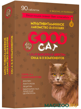Лакомство мультивитаминное Good Cat для выведения шерсти для кошек уп. 90 таблеток (1 шт)