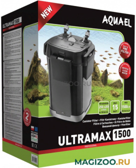 Фильтр внешний AQUAEL ULTRAMAX 1500 для аквариума 250 - 450 л, 1500 л/ч, 15 Вт (1 шт)