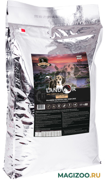 Сухой корм LANDOR PUPPY ALL BREED DUCK & RICE для щенков всех пород с уткой и рисом (15 кг)