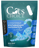 CAT'S CHOICE наполнитель силикагелевый впитывающий с синими гранулами (10 л)