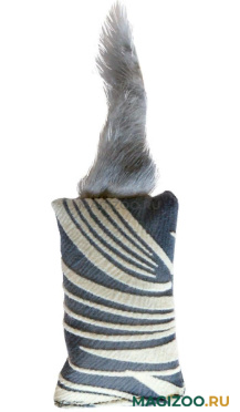Игрушка для собак и кошек  Zooexpress Подушечка с хвостом из натурального меха 8,5 х 5 см (1 шт)