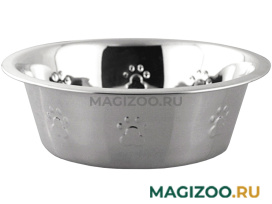 Миска металлическая Каскад нержавеющая сталь с лапками 0,18 л (1 шт)