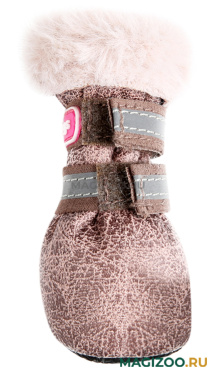 FOR MY DOGS сапоги для собак зимние коричневые FMD683-2021 (1) 