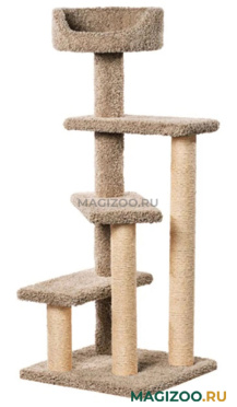 Когтеточка Винтовая лестница Пушок ковролин капучино (1 шт)