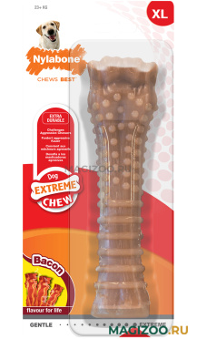 Игрушка для собак Nylabone Dura Chew Bacon косточка экстра-жесткая с ароматом бекона XL (1 шт)