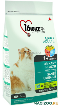 Сухой корм 1ST CHOICE CAT ADULT URINARY HEALTH для взрослых кошек при мочекаменной болезни с курицей (5,44 кг)