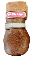 FOR MY DOGS сапоги для собак зимние коричневые FMD665-2020 Br (0)