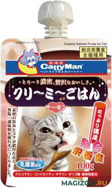 Лакомство CattyMan для кошек сгущенка на основе лосося 100 гр (1 шт)