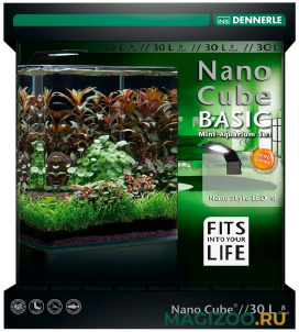 Аквариум Dennerle Nanocube Basis Style LED M 30 литров (1 шт) 