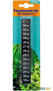 Термометр жидкокристаллический самоклеющийся 13 см NARIBO (1 шт)