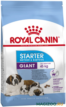 Сухой корм ROYAL CANIN GIANT STARTER для щенков крупных пород до 2 месяцев, беременных и кормящих сук (4 кг УЦ)