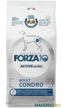 Сухой корм FORZA10 DOG ACTIVE VET DIET CONDRO для взрослых собак всех пород при заболеваниях опорно-двигательного аппарата (10 кг)