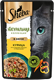 SHEBA НАТУРАЛЬНАЯ КОЛЛЕКЦИЯ для взрослых кошек с курицей и сладким перцем в соусе пауч (75 гр)