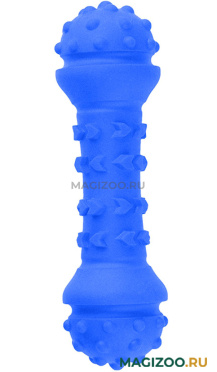Игрушка для собак Mr.Kranch Гантель дентальная с ароматом курицы синяя 18 см (1 шт)