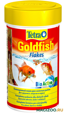 TETRA GOLDFISH FLAKES корм хлопья для золотых рыбок и других холодноводных рыб (100 мл)