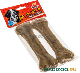 Лакомство КАСКАД для собак кости из жил 18 см пакет уп. 2 шт (190 гр)