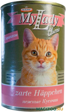 Влажный корм (консервы) DR. ALDER'S MY LADY CLASSIC для взрослых кошек с кроликом в соусе  (415 гр)