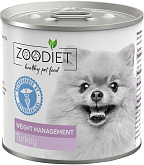 ZOODIET WEIGHT MANAGEMENT TURKEY для взрослых собак контроль веса с индейкой (240 гр) 