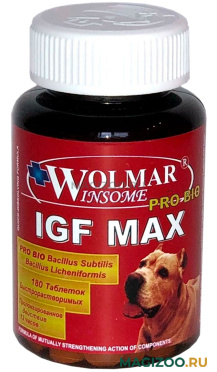 WOLMAR WINSOME PRO BIO IGF MAX - Волмар витаминно-минерально-аминокислотный комплекс для щенков и собак крупных пород для увеличения мышечной массы (180 т)