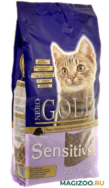 Сухой корм NERO GOLD CAT ADULT SENSITIVE для взрослых кошек при аллергии с ягненком (2,5 кг)