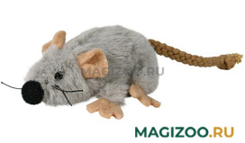 TRIXIE игрушка для кошек «Мышь», плюш, 7 см, цвет серый (1 шт)