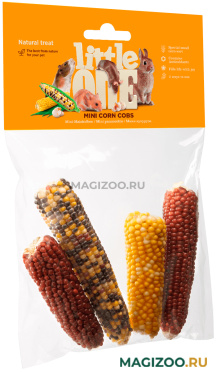 Little One Мини-кукуруза лакомство для всех видов грызунов 130 гр (1 шт)