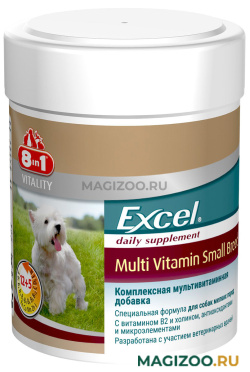 8 IN 1 EXCEL MULTI VIT-SMALL BREED – 8 в 1 Эксель мультивитамины для взрослых собак мелких пород (70 т)