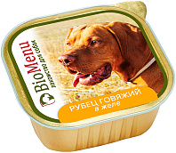 BIOMENU для взрослых собак с рубцом говяжьим в желе  (150 гр)